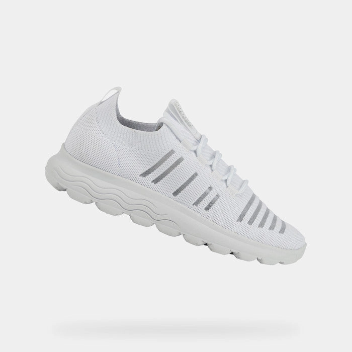 Geox Women's Spherica Sneaker White Dual Density Insole