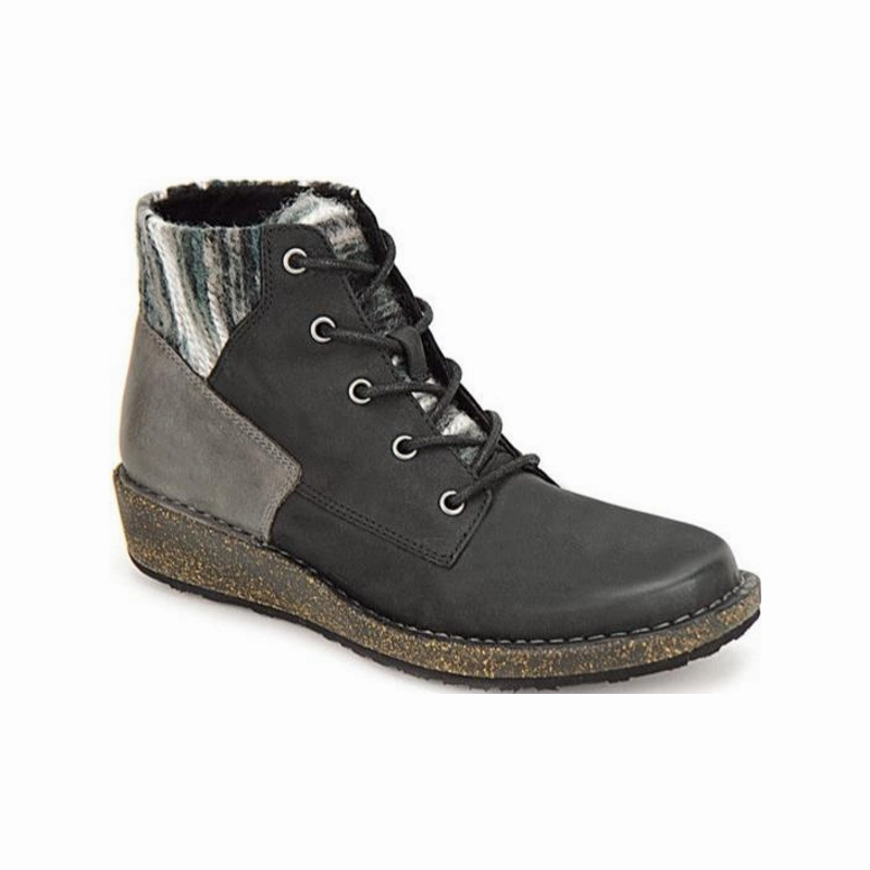 waterproof Aetrex Women's Jolie Sweater Boots Black