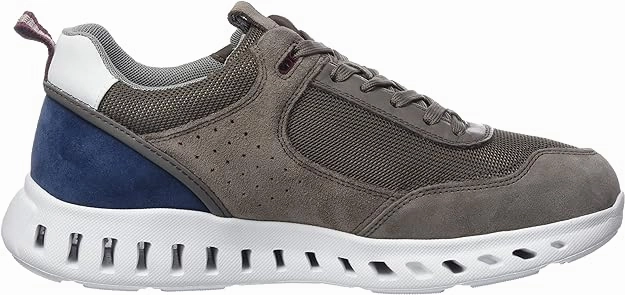 Geox Men's U Outstream Sneaker Dove Grey Fashion Edge Pressure Distribution Nodes