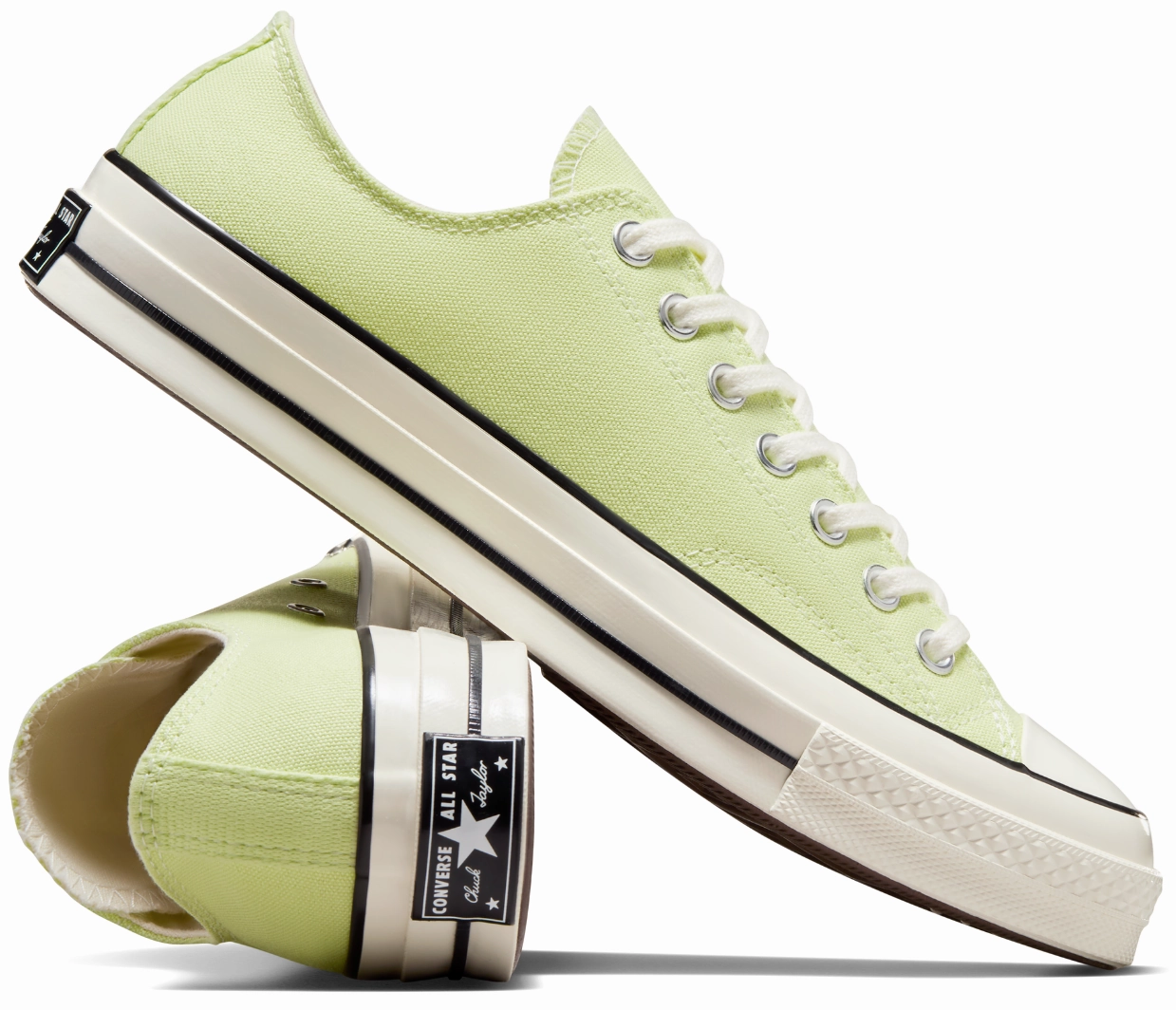 Converse Chuck Taylor All Star 1970s Low Top Citron This/Egret/Black Elegant Mood mesh construction