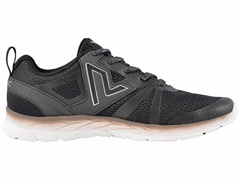 Rubber Traction Pattern Reinforced Panels Vionic Women's Brisk Miles Active Sneaker Black