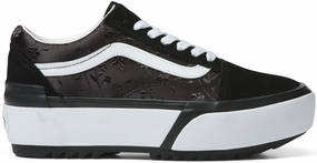 Vans Old Skool Stacked Satin/Floral Black Comfort Stand