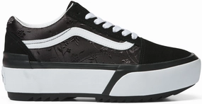 Vans Old Skool Stacked Satin/Floral Black Comfort Stand