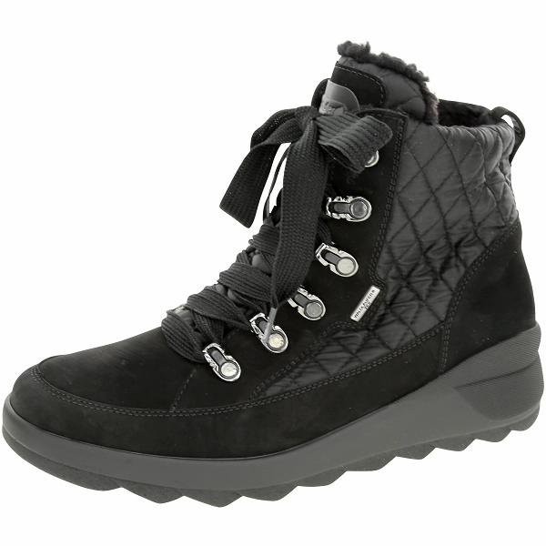 Waldlaufer Women's Valley H-Jasmin Boot Black Nubuck Multi Surfer Stable Step