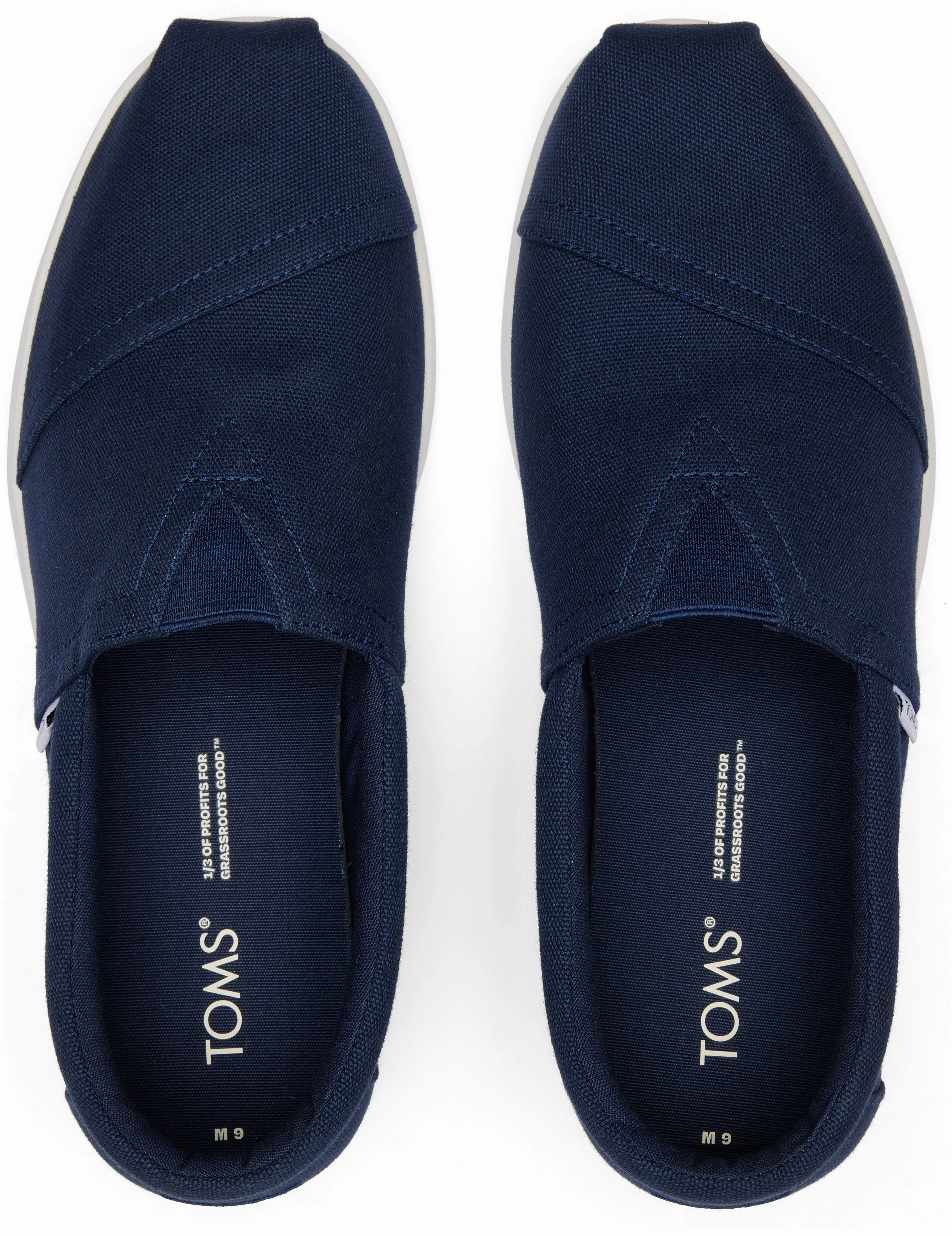 Alpargata FWD - Navy Recycled Cotton Canvas Stable Step Heat Mode