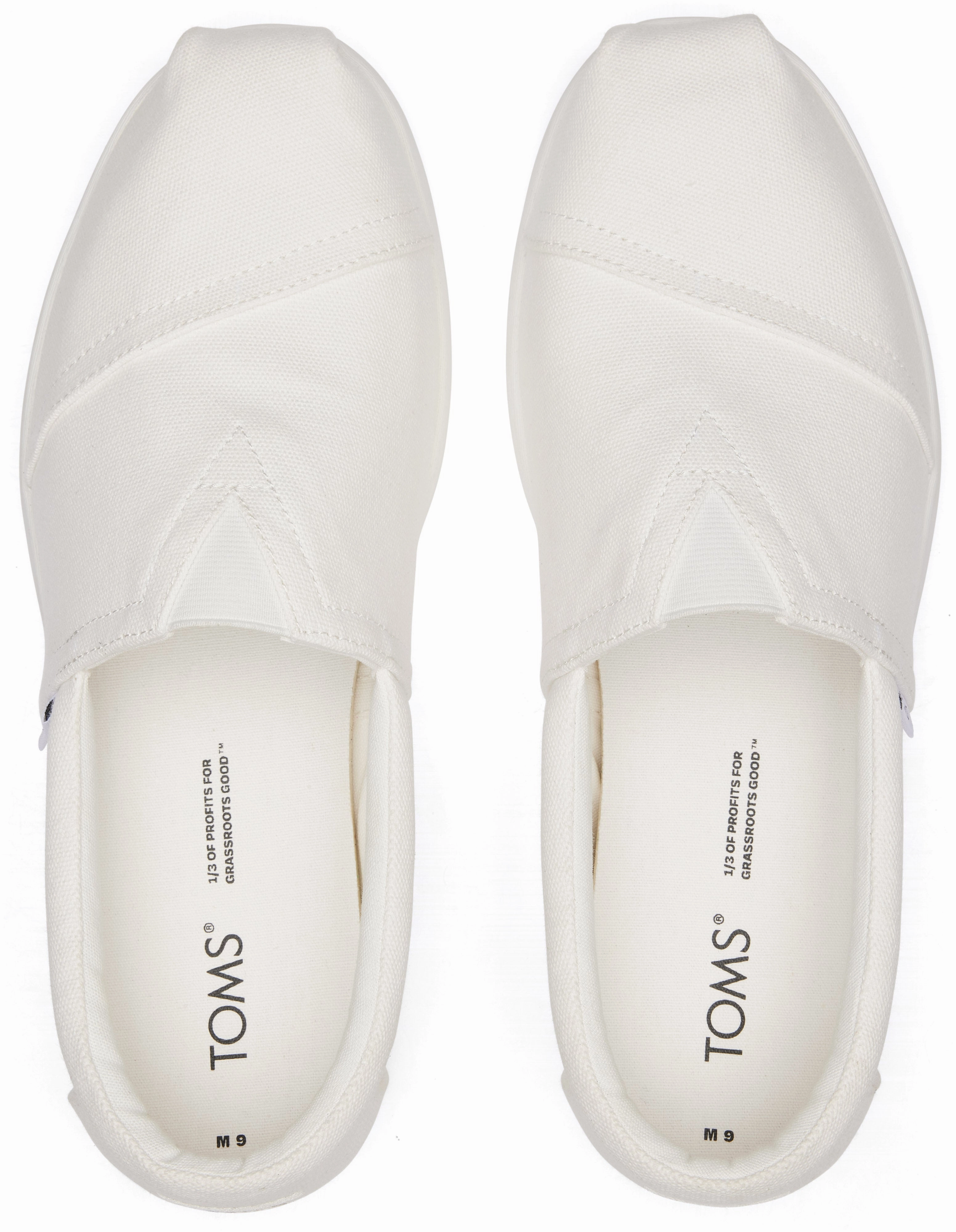 Alpargata FWD - White Recycled Cotton Canvas Dance Fit