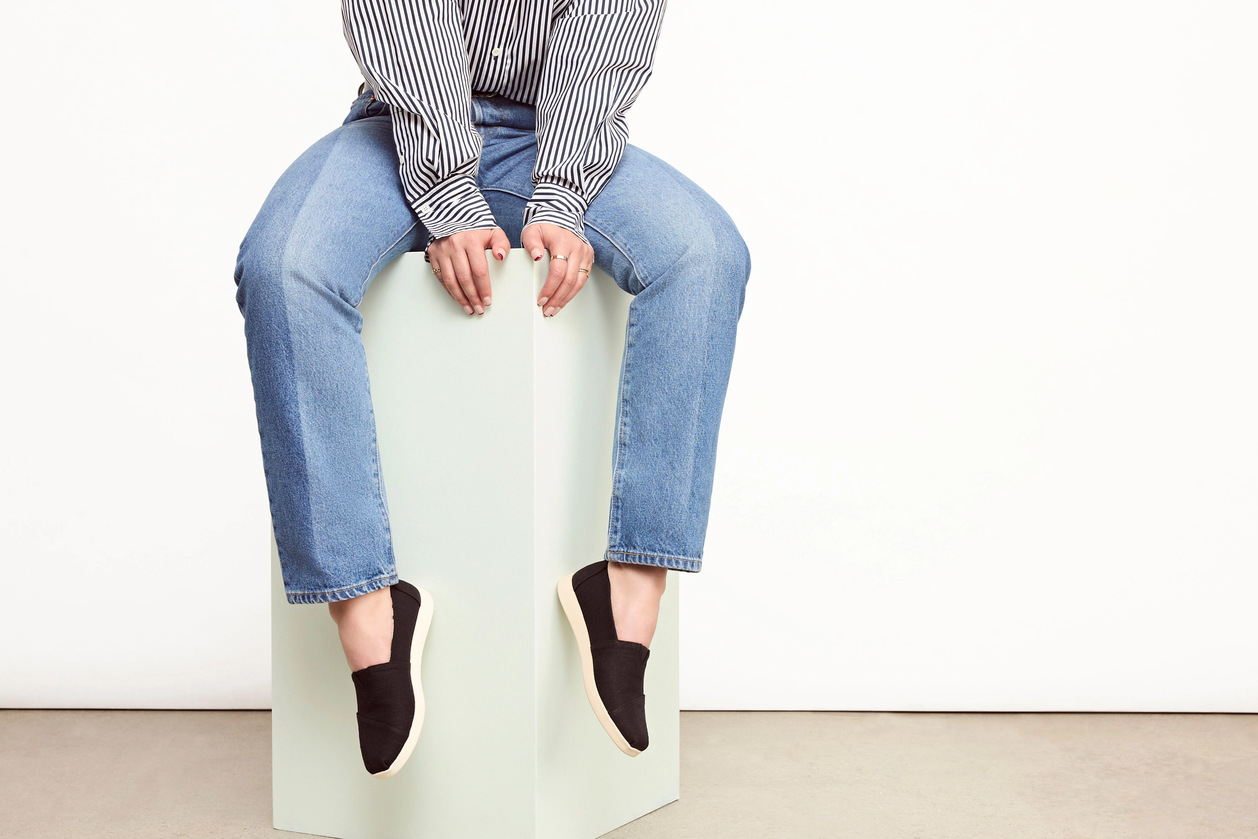 Alpargata Plus - Black Canvas Instant Step Comfort