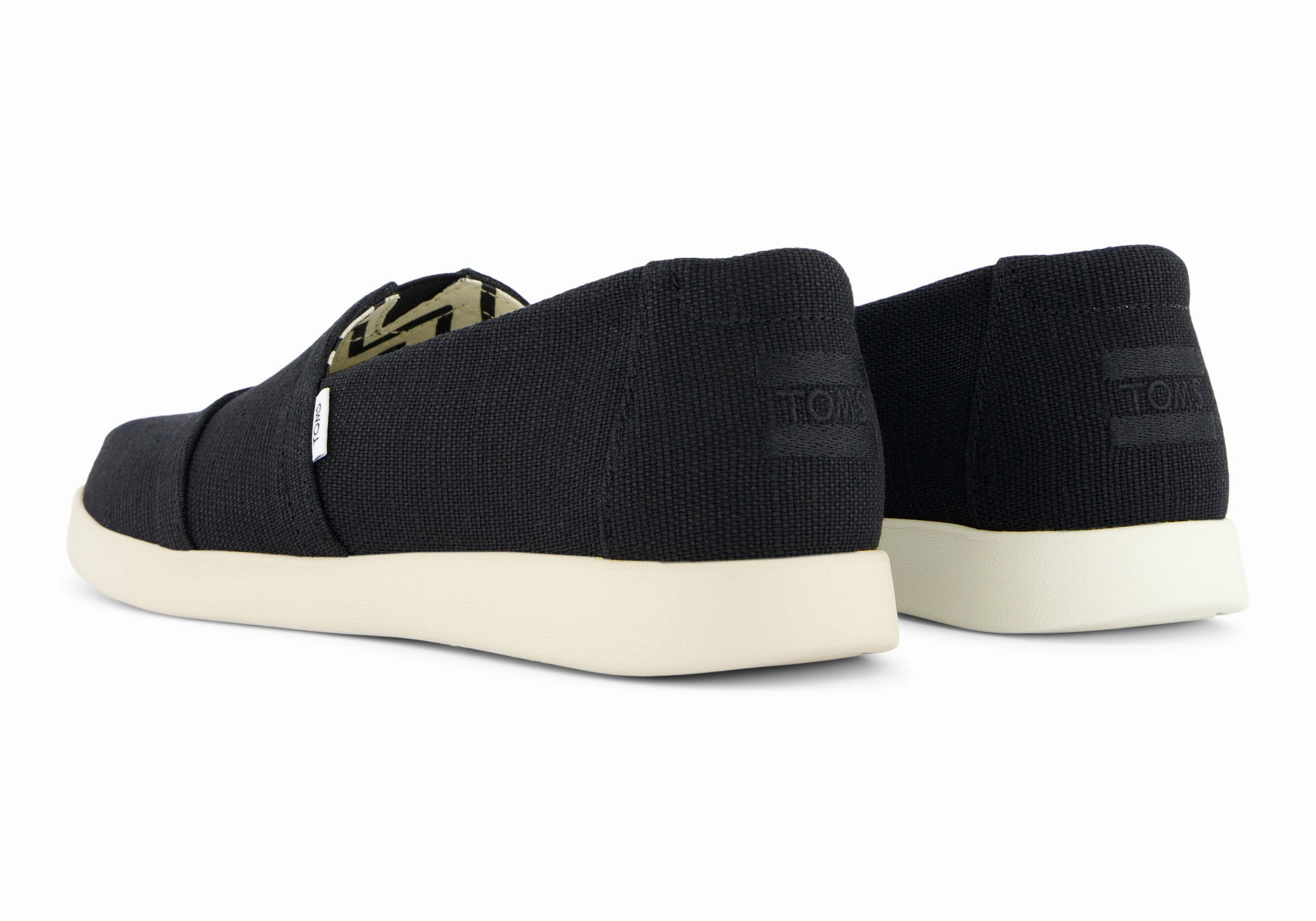 Alpargata Plus - Black Canvas Step Easy Foot Freedom Fit