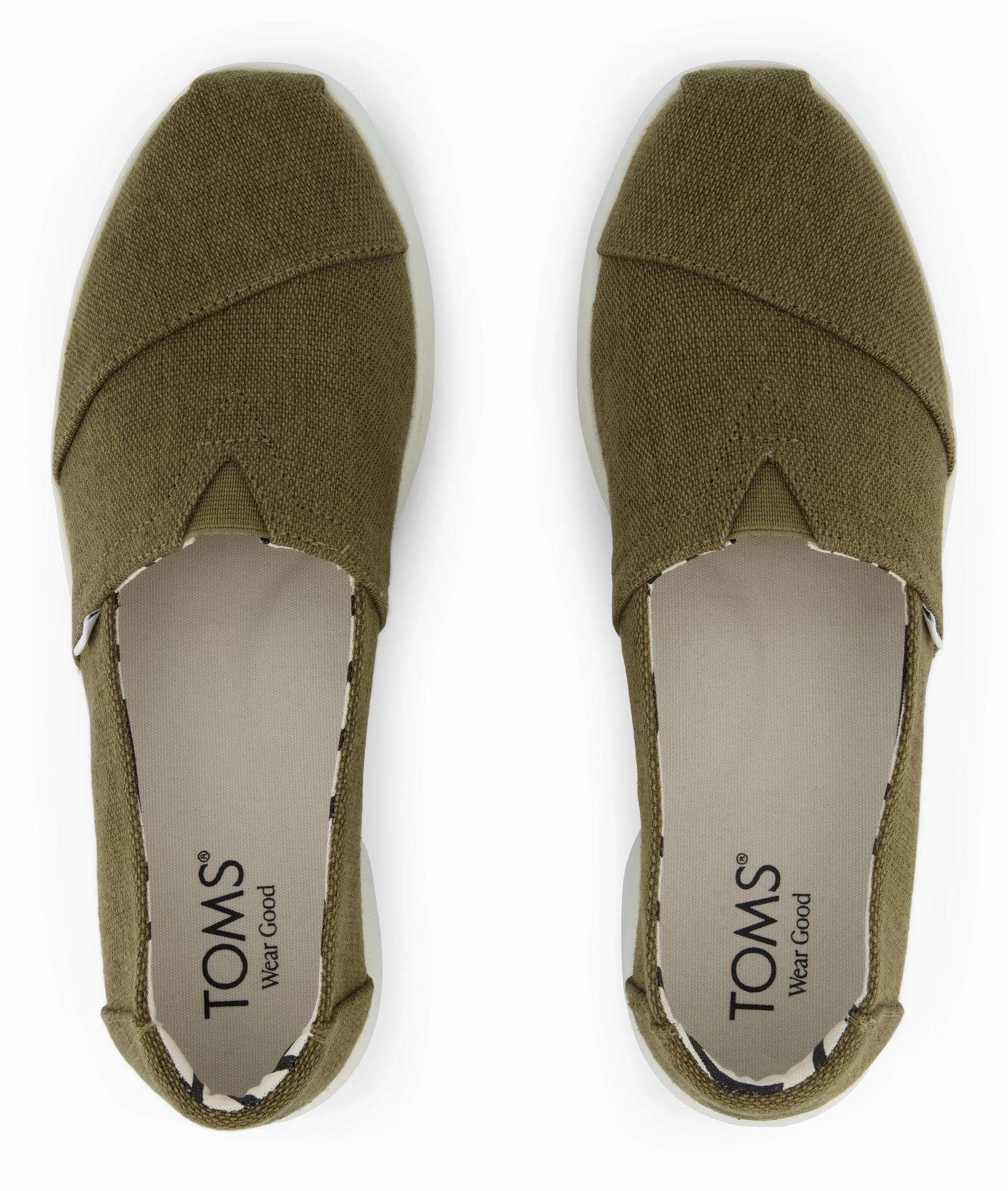 Effortless Step Slip On Walking Alpargata Plus - Military Olive Canvas