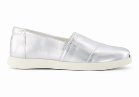 Chill Fit Alpargata Plus - Silver Metallic Leather