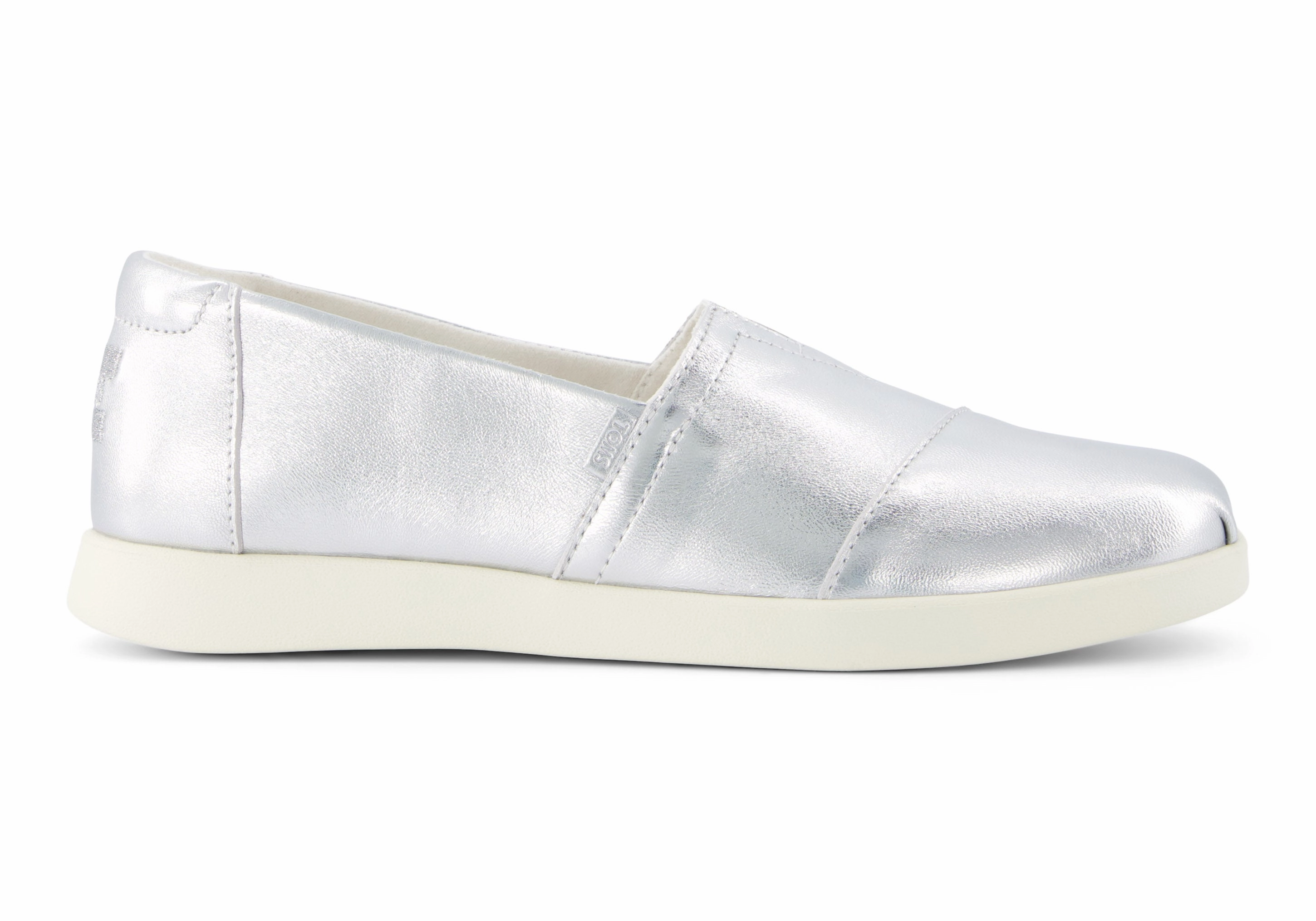 Chill Fit Alpargata Plus - Silver Metallic Leather