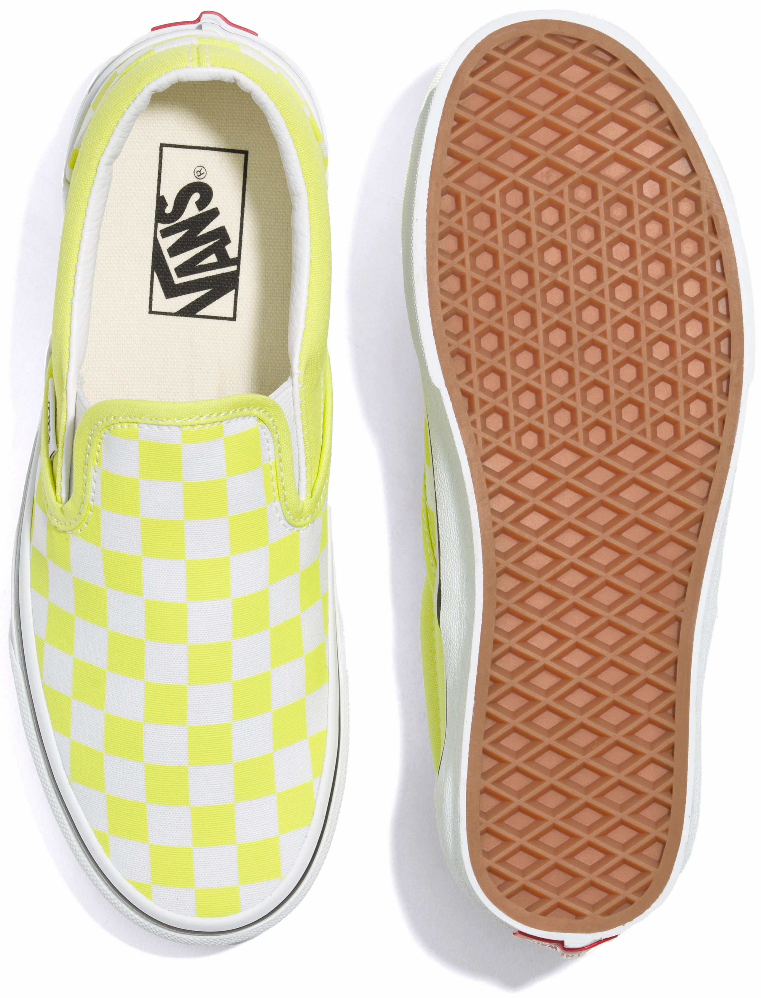 Vans Classic Slip-On Checkerboard Evening Primrose Comfort Strap