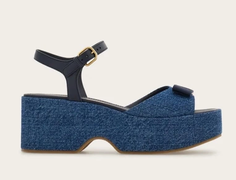 Injury Safe Selna Iconic bow platform sandal