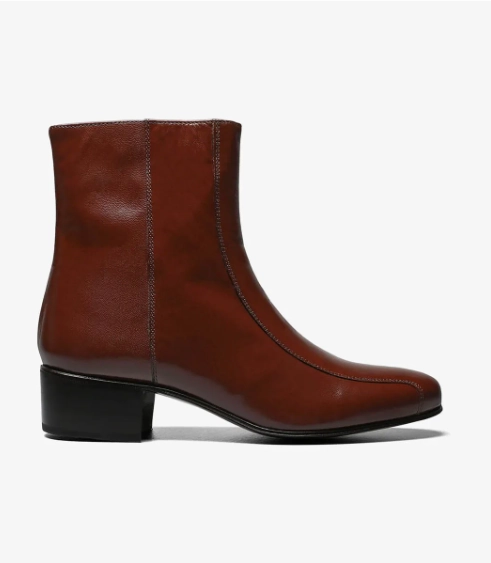 Ergonomic Design Florsheim Men's Duke Bike Toe Zipper Boots Cognac - Free Socks