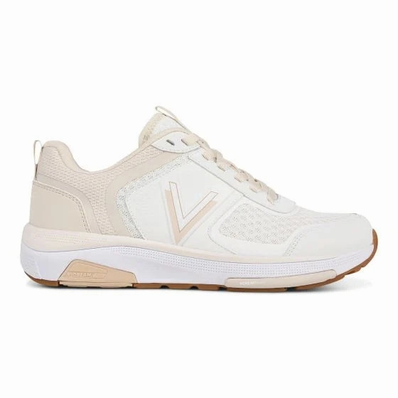 comfort feature Vionic Women's Walk Strider Sneaker White Cream