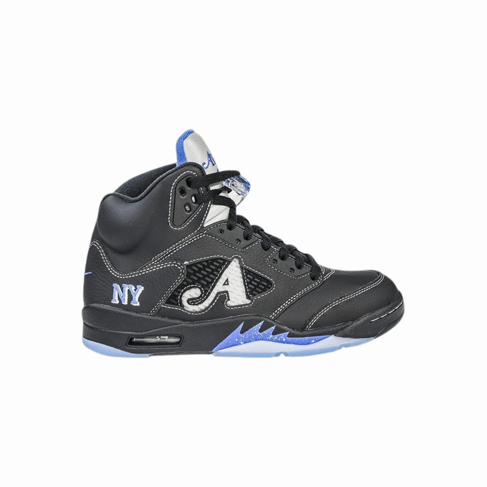 Breathable Jacquard Weave Jordan 5 Retro Awake NY Black