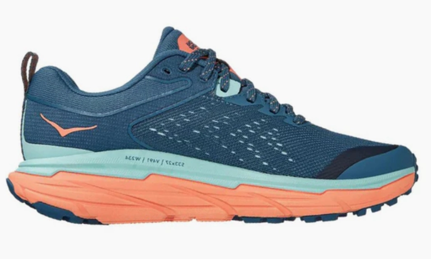 HOKA One One Challenger ATR 6 Real Teal Cantaloupe Breathable Edge Ventilation Technology
