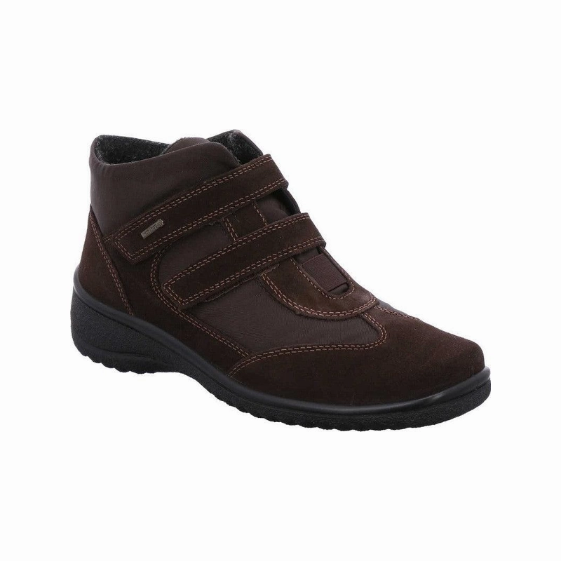 Layered Support Winter Style Ara Women's Ankle Boots Maemi Dark Brown