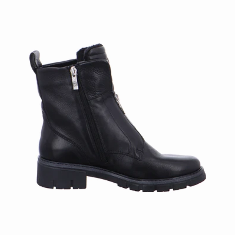 Library Visit Moisture wicking Ara Women's Deon Lug Sole Front & Inside Zip Boot Black