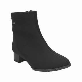 Ara Women's Gemini Hydro Stretch Boots Black Nude Soft Slip On