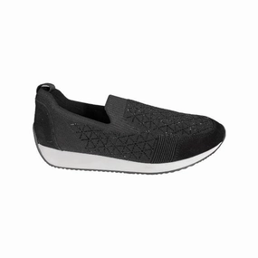 Endurance Ready Reliable Sole Ara Women's Lissabon Slip-on Shoe Black/ White