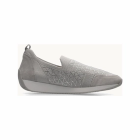 Ara Women's Lissabon Slip-on Shoe Grey Dynamic Arch Harness