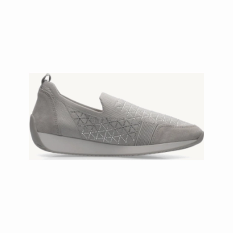 Ara Women's Lissabon Slip-on Shoe Grey Ultimate Stability
