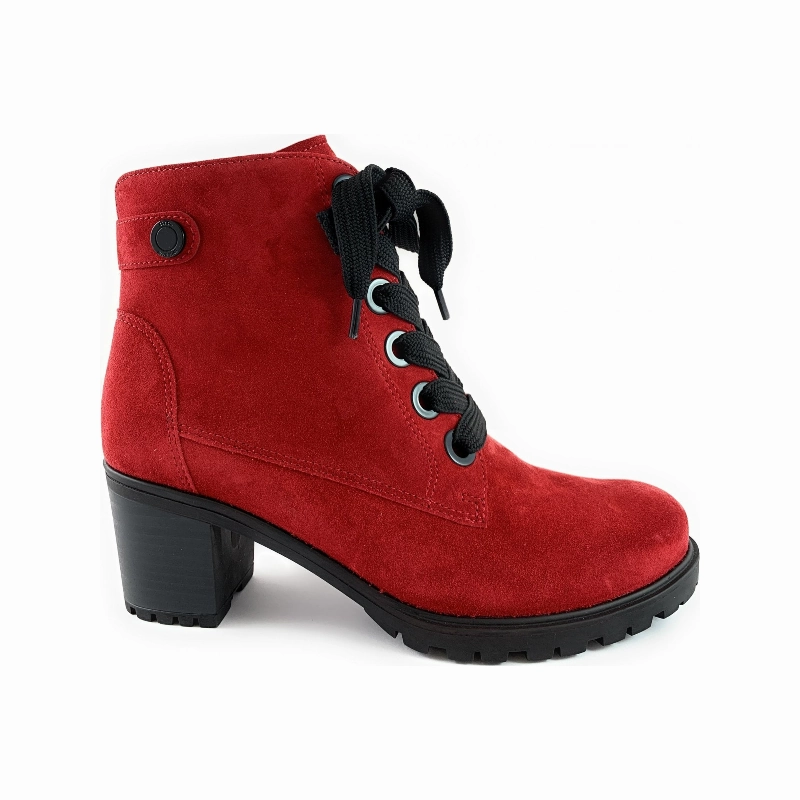 Ara Women's Mantova Lace-Up Ankle Boot Red Suede Good elasticity Street Cool