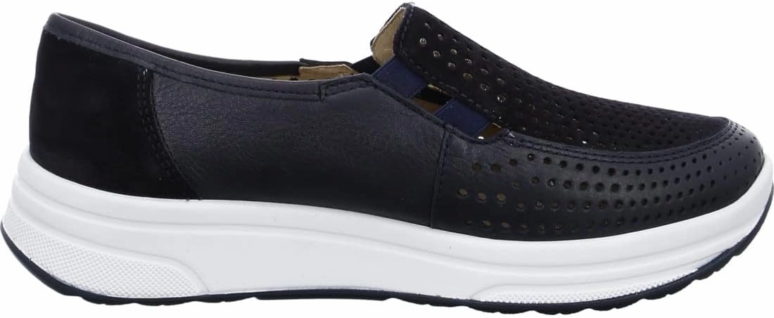 Ara Women's Sapporo 2.0 Slip on Sneaker Navy ScratchResistant Abrasion Resistant Sole