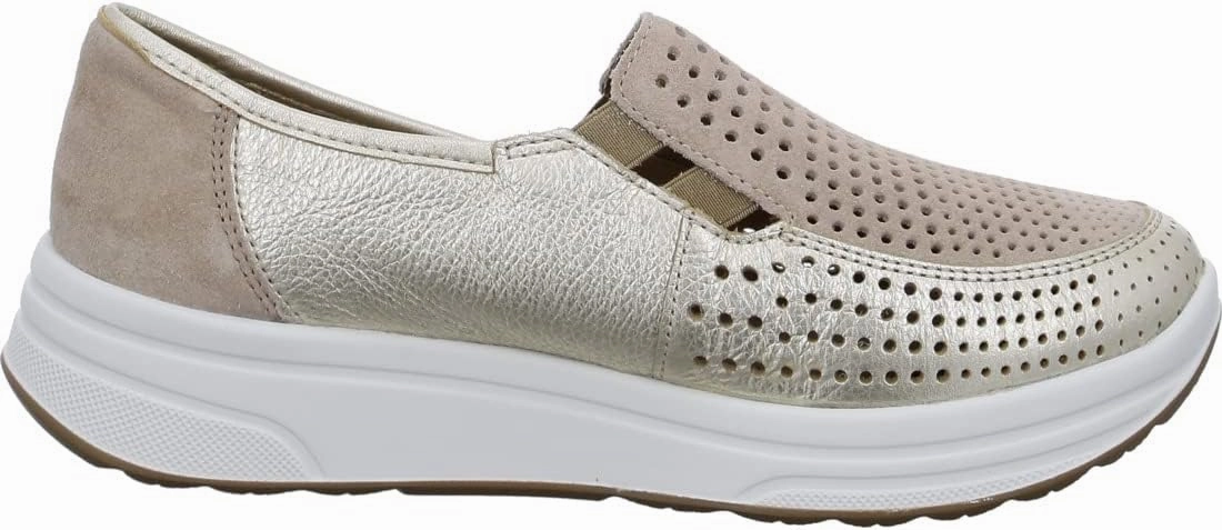 Ara Women's Sapporo 2.0 Slip on Sneaker Sand Breathable Tongue Design
