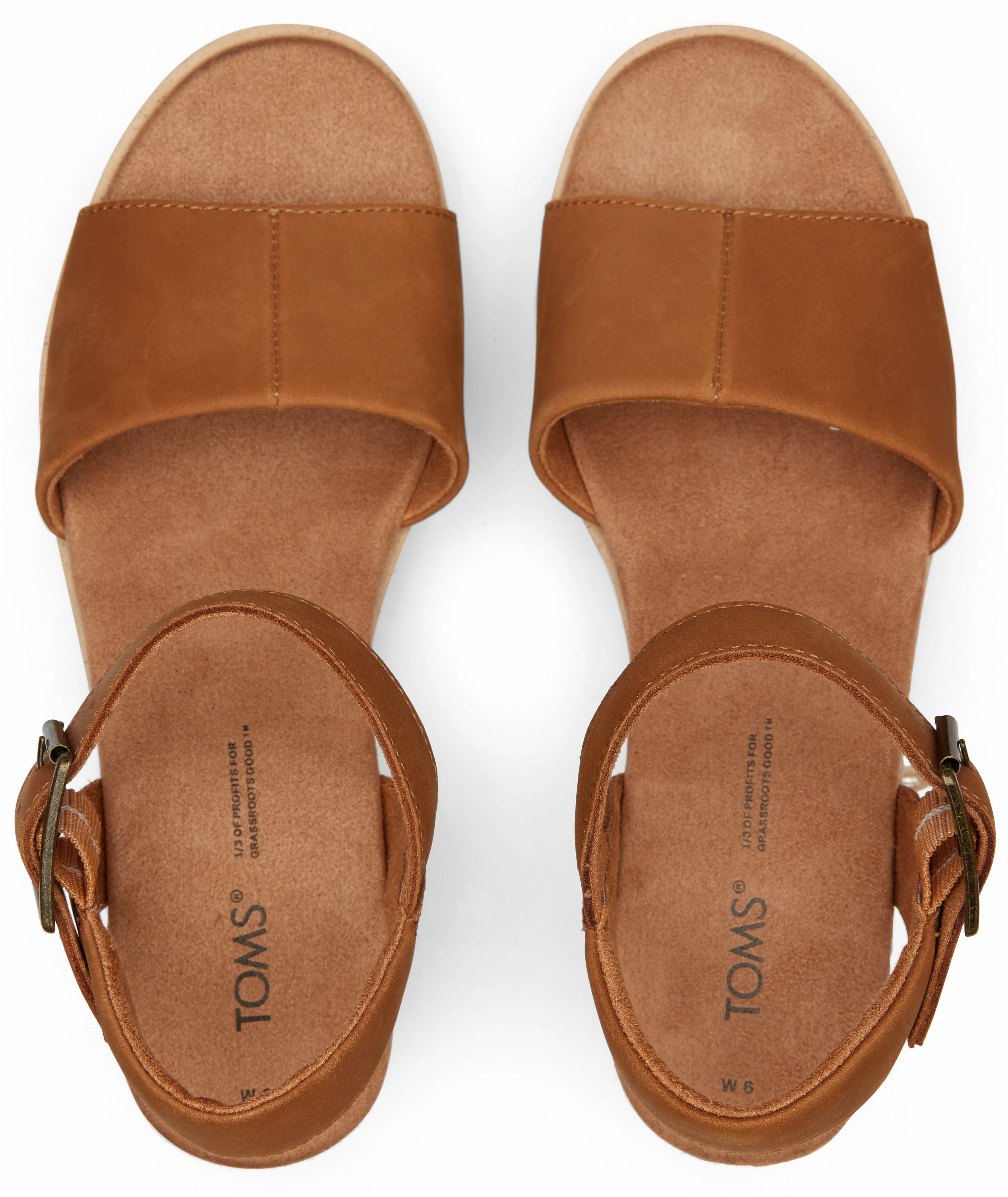 Diana Wedge Sandal - Tan Leather Peak Mode