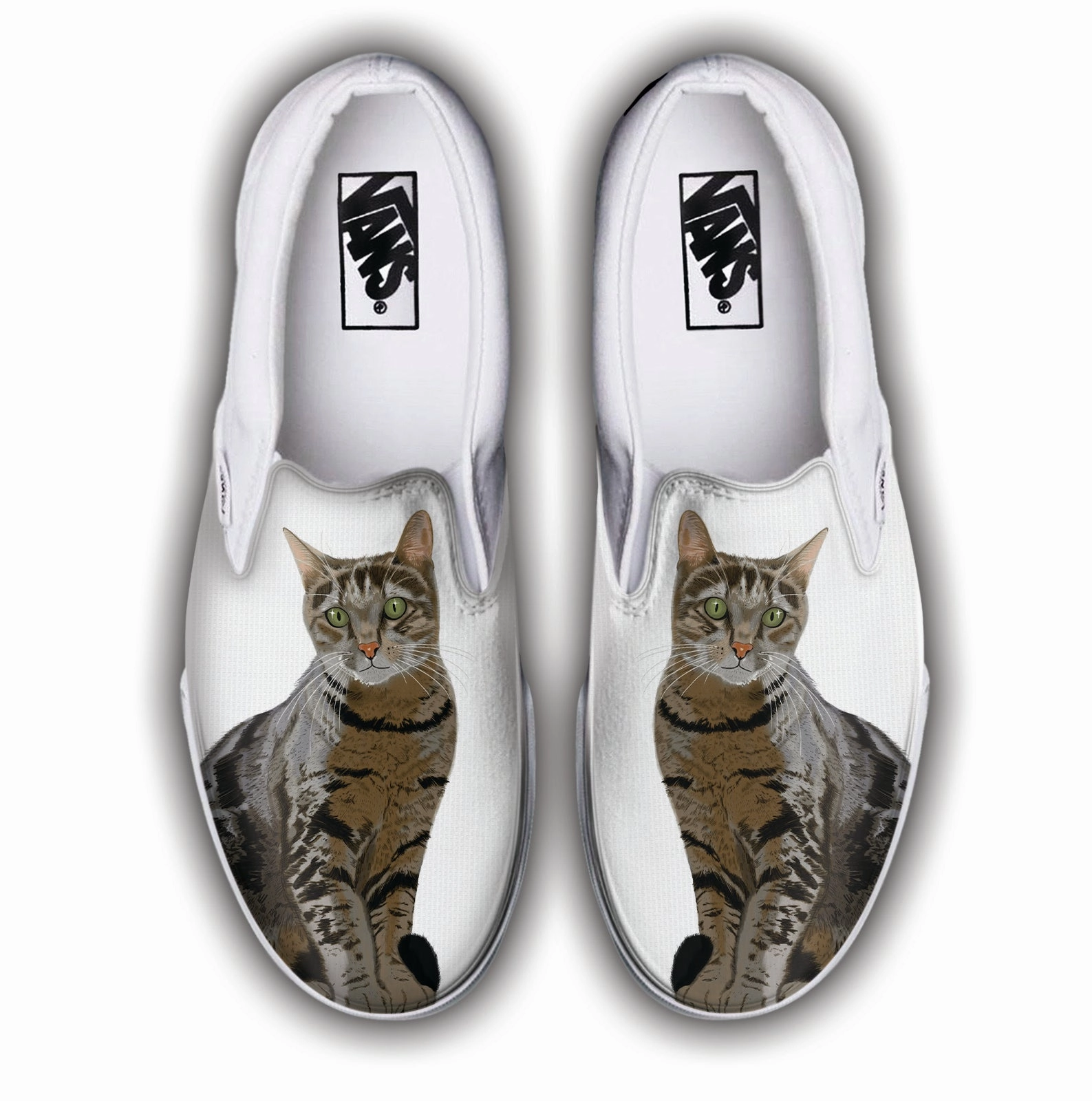 Baggins Original Slip-On Tabby Cat Happy Move