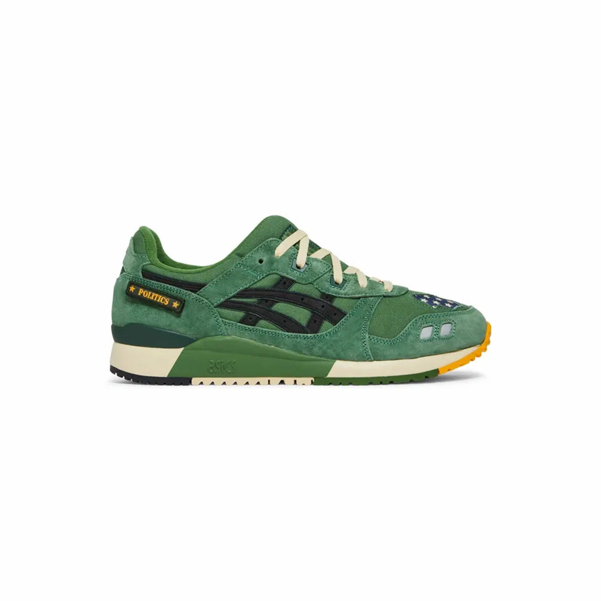 Contoured Footbed Design Smooth Curve ASICS Gel-Lyte III Sneaker Politics Always Ready