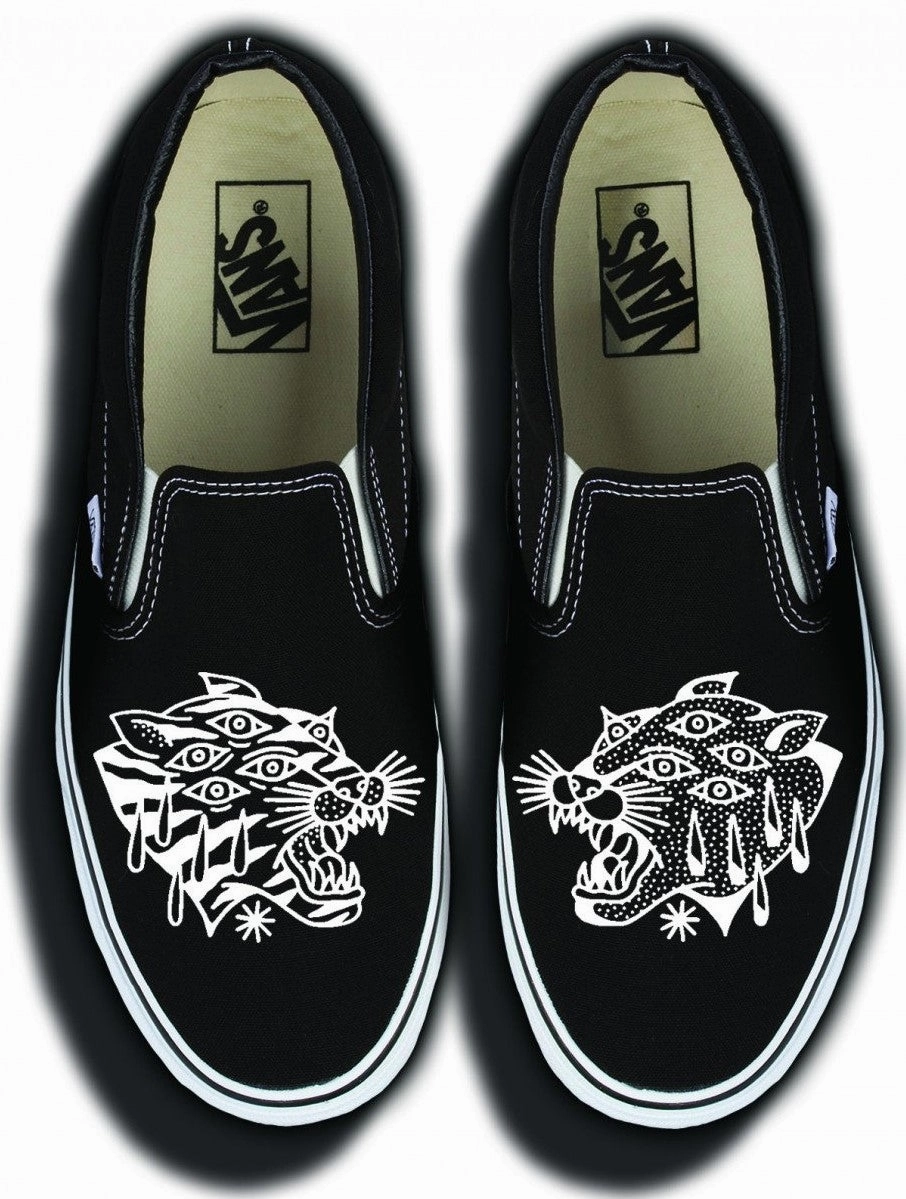 Smart Fit Silent Walk Baggins Original Classic Slip-On Ali Bruce Tiger Black