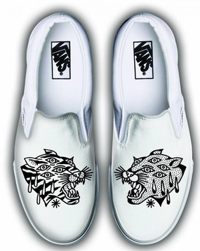 Ventilation holes Baggins Original Classic Slip-On Ali Bruce Tiger White