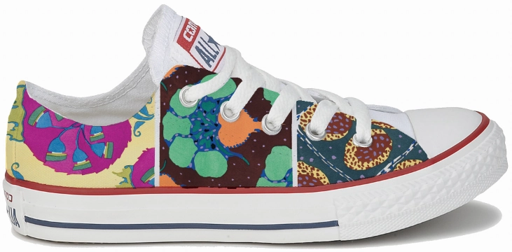 Workout Comfort Outsole Baggins Original Hi Top Abstract Floral Multi