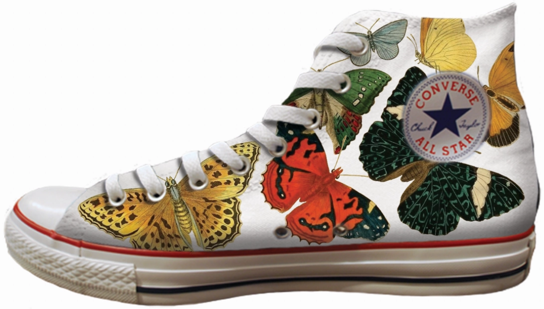 Formal Mode Block Walk Baggins Original Hi Top Botanical Butterflies