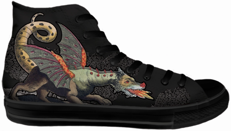 Baggins Original Hi Top Dragon's Roll Low Top Black Edge