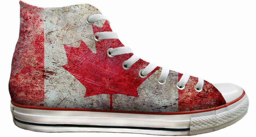 Trend Glow Step Tall Baggins Original Hi Top Flag of Canada