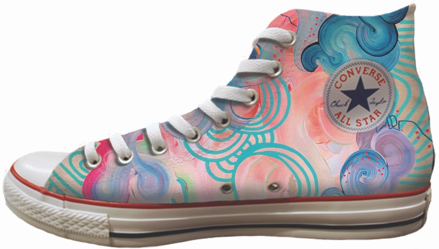 City Bright Global Cool Baggins Original Hi Top Julie Amlin Candy Floss