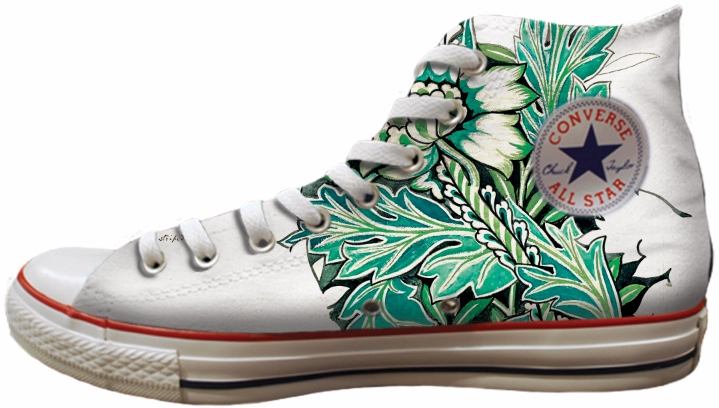 Baggins Original Hi Top Morris Anemone Quick Fit Comfort Padding