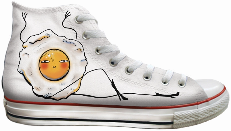 Baggins Original Hi Top Tattoo Zoo Emma Wetherill Eggmotional Smooth Soles