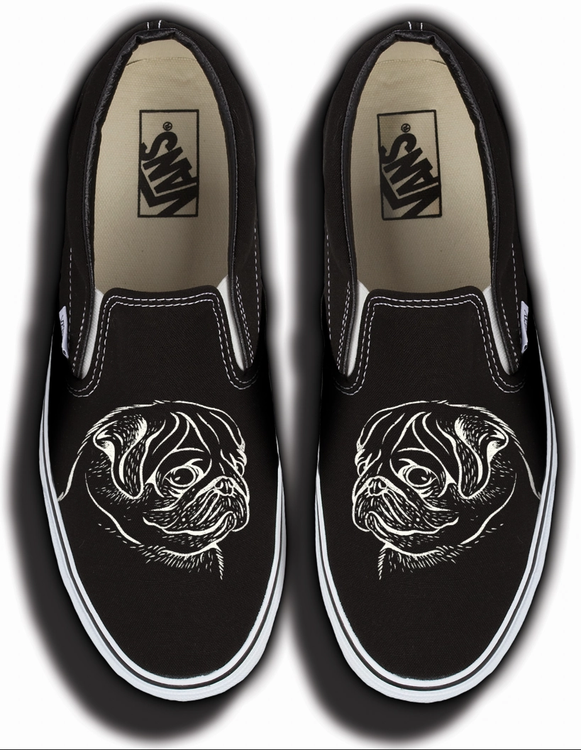 Baggins Original Slip on Pug Retro Core