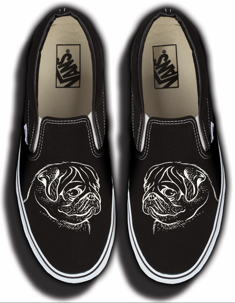 Strong Stitching Match All Baggins Original Slip on Pug