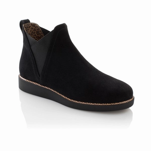 Beautifeel Women's Dawn Bootie Black Seude Daytime Wear