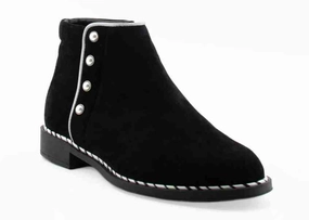 Comfortable Movement Comfort Tongue Beautifeel Women's Marlowe Black Seude with White Combi