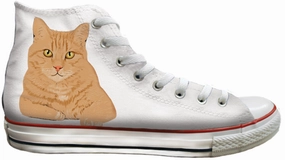 Baggins Original Hi Top Orange Tabby Cat Good Traction Versatile