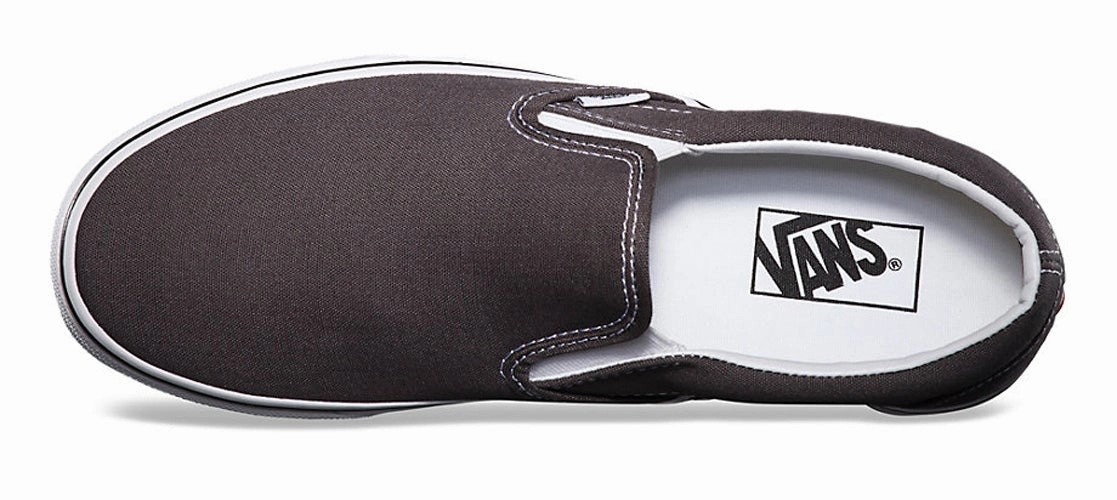 Customizable Slip-On - Charcoal Suede Soft Mesh Upper