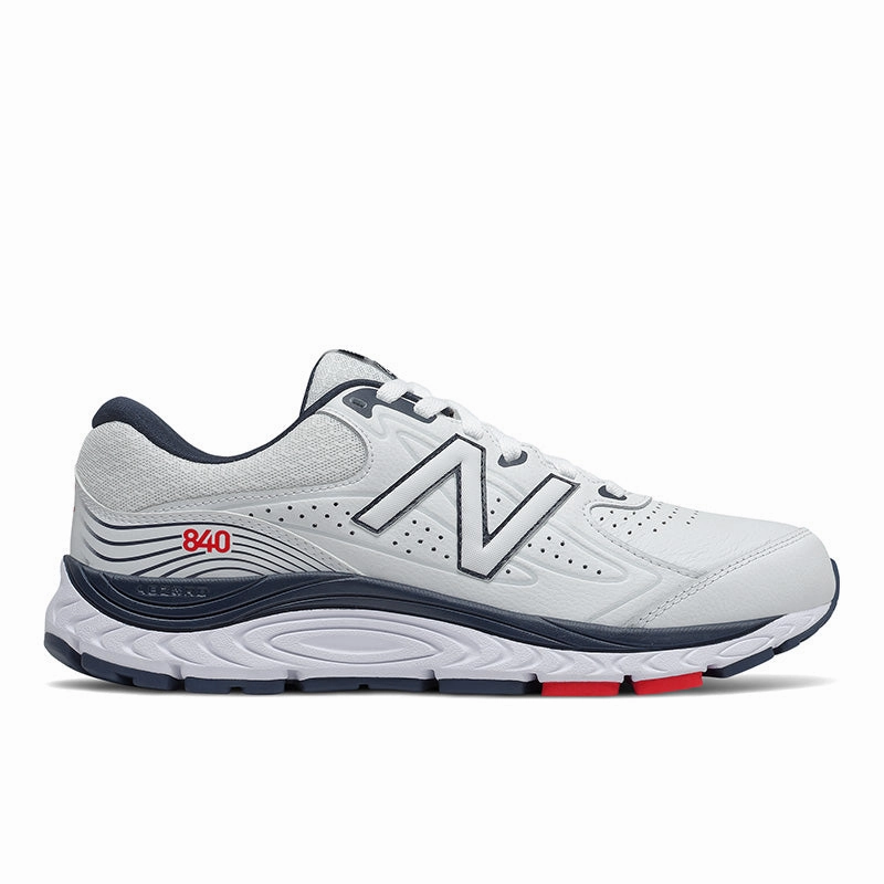 Supportive Comfort Core Routine New Balance Men's Sneakers MW840V3 White with Natural Indigo