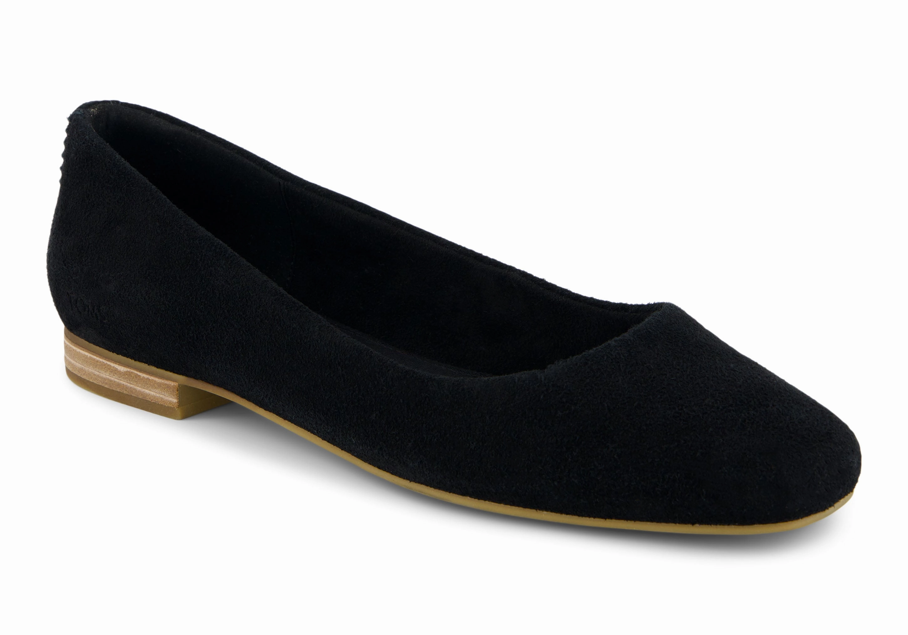 Briella Ballet Flat - Black Suede Quick Movement